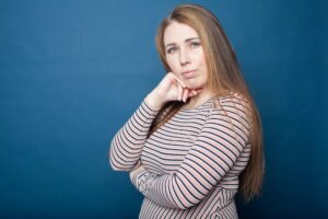concerned woman