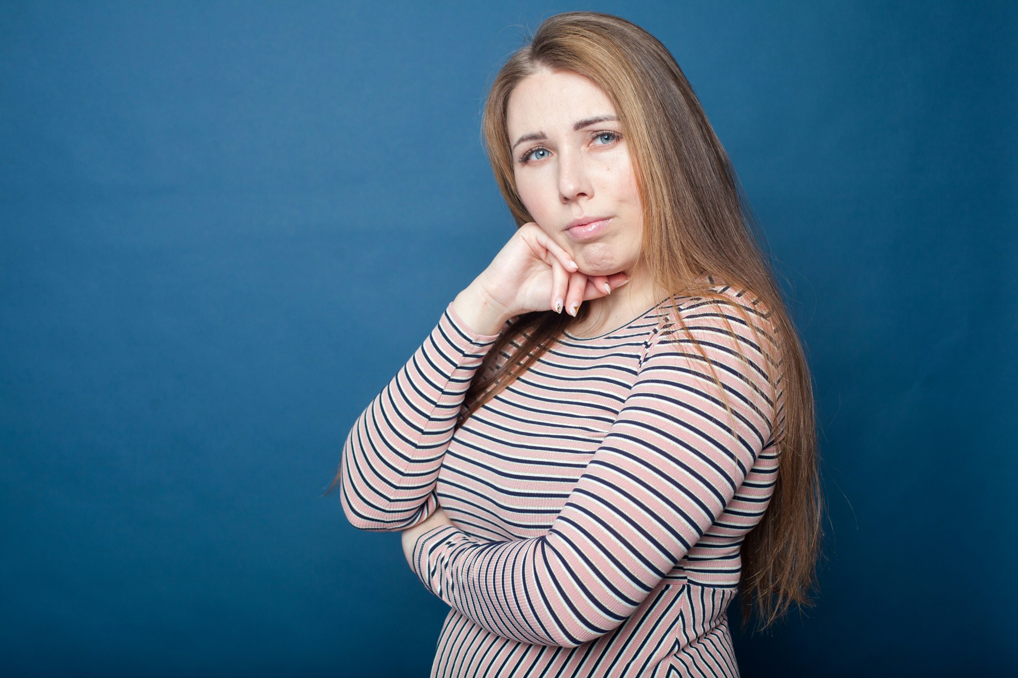concerned woman